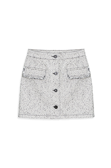 Fringed Mini Skirt - BRUSNIKA Women Clothes