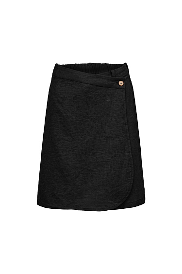 100% linen skort  - BRUSNIKA Women Clothes