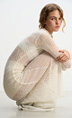 Openwork dress made of mohair and alpaca wool - BRUSNIKA. Women clothes