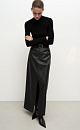 Faux leather maxi skirt - BRUSNIKA. Women clothes