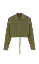 Cropped cotton gauze shirt - BRUSNIKA. Women clothes