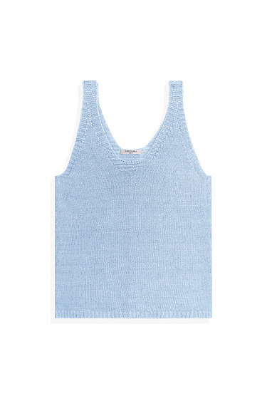 100% linen knit top - BRUSNIKA Women Clothes