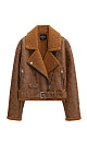 Cropped shearling jacket - BRUSNIKA. Women clothes
