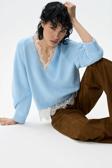 Lace Jumper - BRUSNIKA Women Clothes