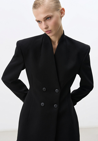 Double-breasted fitted jacket - BRUSNIKA Women Clothes