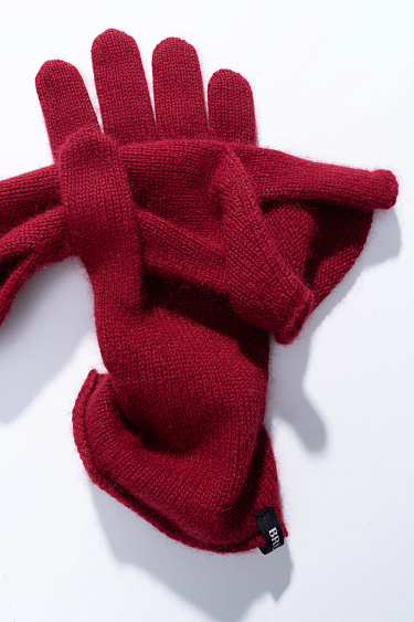 Raccoon down gloves - BRUSNIKA Women Clothes