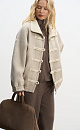 Wool bomber jacket with Chinese clasp - BRUSNIKA. Women clothes