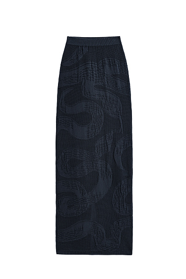 Maxi skirt with a jacquard pattern - BRUSNIKA Women Clothes