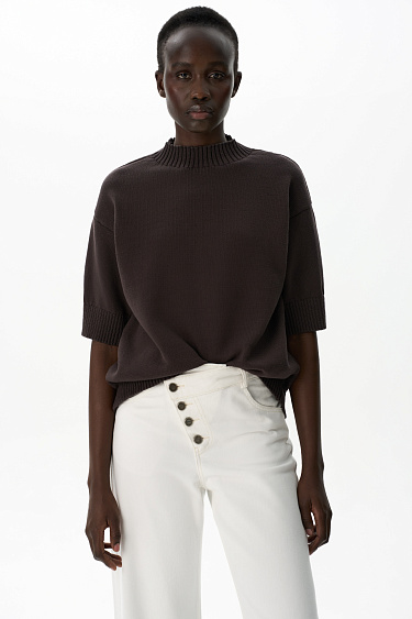Cotton T-shirt - BRUSNIKA Women Clothes