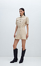 Short sleeve denim dress - BRUSNIKA. Women clothes