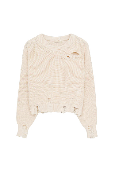 Ripped jumper - BRUSNIKA Women Clothes