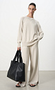 Knit pants with stripes - BRUSNIKA. Women clothes