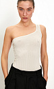 One shoulder knitted top - BRUSNIKA. Women clothes