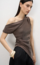 Asymmetric top made of kupa - BRUSNIKA. Women clothes