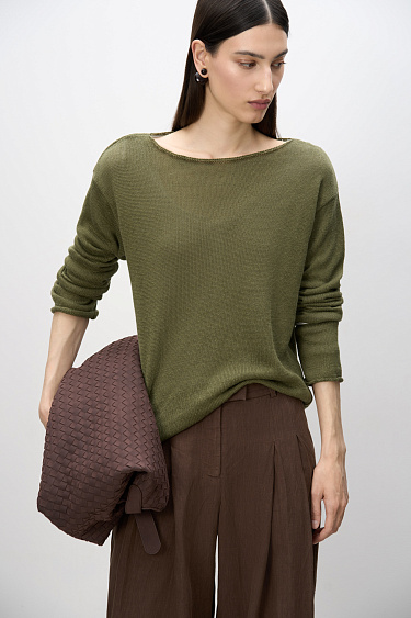 100% linen knit jumper - BRUSNIKA Women Clothes