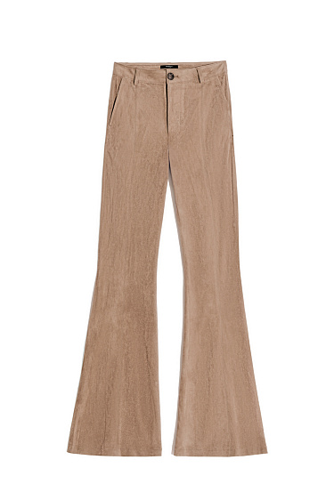 Flared suede trousers - BRUSNIKA Women Clothes