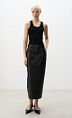 Eco-leather midi skirt - BRUSNIKA. Women clothes