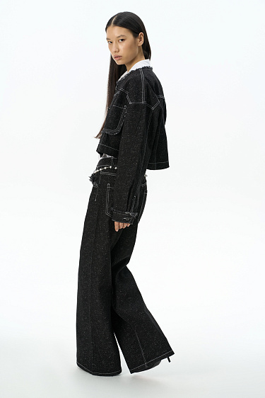 Fringed denim jacket - BRUSNIKA Women Clothes
