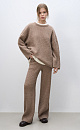 Trousers with cables made of 100% extrafine merino wool - BRUSNIKA. Women clothes