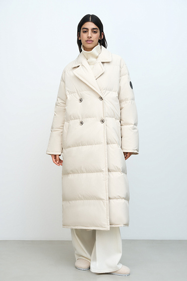 Long down puffer with a belt bag - BRUSNIKA Women Clothes