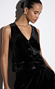 Velvet vest - BRUSNIKA. Women clothes