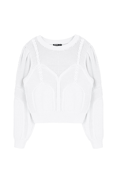 Openwork cotton jumper - BRUSNIKA Women Clothes