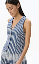 Striped vest made of 100% cotton - BRUSNIKA. Women clothes