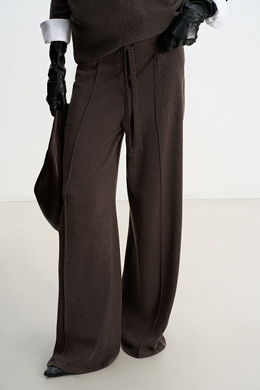 Wide cashmere trousers - BRUSNIKA Women Clothes