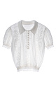 Openwork polo with sequins - BRUSNIKA. Women clothes