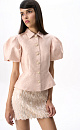 Jacquard jacket with a Basque - BRUSNIKA. Women clothes