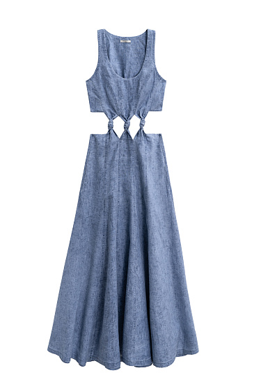 100% linen dress - BRUSNIKA Women Clothes