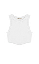 Knitted crop top - BRUSNIKA. Women clothes