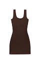 Mini dress with wide straps - BRUSNIKA. Women clothes