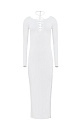 Dress with slit - BRUSNIKA. Women clothes