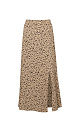 Printed skirt with slit - BRUSNIKA. Women clothes