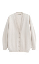 Long fox down cardigan - BRUSNIKA. Women clothes