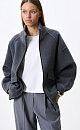 Wool bomber jacket with knit details - BRUSNIKA. Women clothes