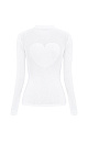 Turtleneck with heart - BRUSNIKA. Women clothes