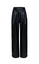 Straight trousers made of eco-leather - BRUSNIKA. Women clothes