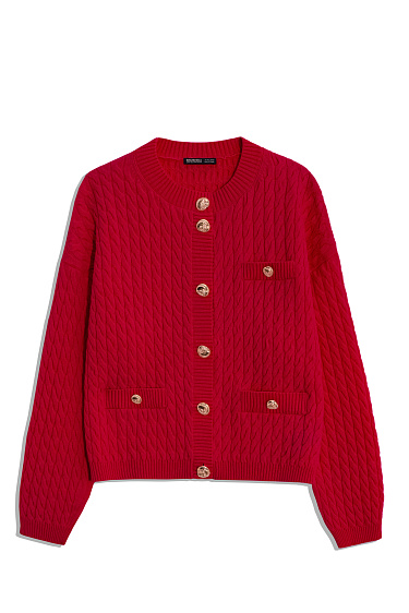 Extrafine Merino Wool Cardigan - BRUSNIKA Women Clothes