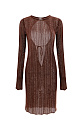 Lace dress made of viscose - BRUSNIKA. Women clothes
