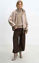 Wool bomber jacket with knit details - BRUSNIKA. Women clothes