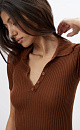 Knitted wool polo - BRUSNIKA. Women clothes