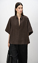 Ethnic-print linen shirt - BRUSNIKA. Women clothes