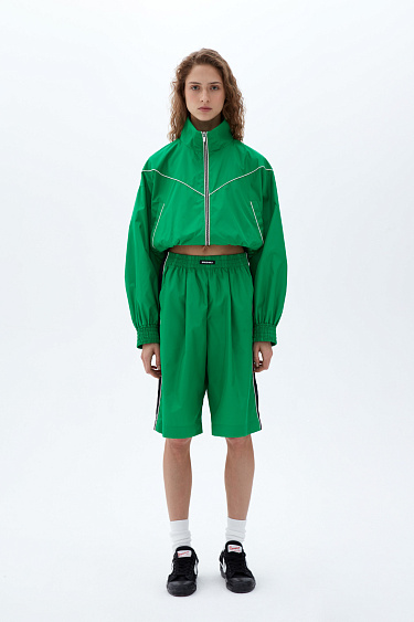 Sports shorts with stripes - BRUSNIKA Women Clothes