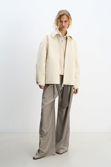 Wool zipper jacket - BRUSNIKA Women Clothes