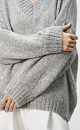 Alpaca wool jumper with lurex and sequins - BRUSNIKA. Women clothes