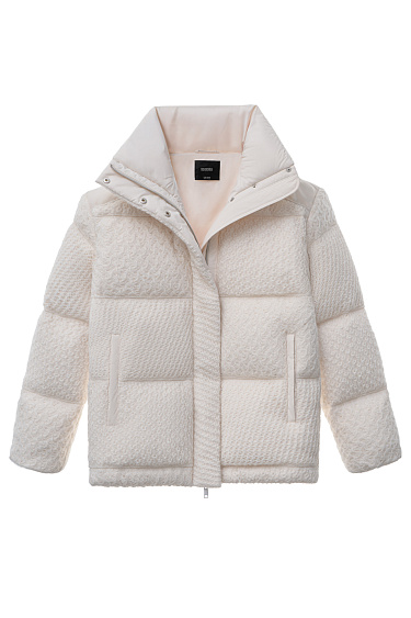 Down jacket with openwork decor - BRUSNIKA Women Clothes