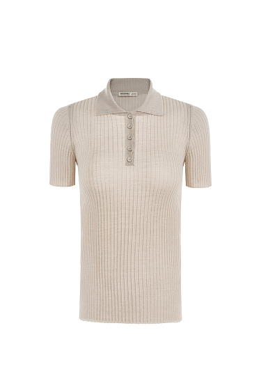 Knitted wool polo - BRUSNIKA Women Clothes