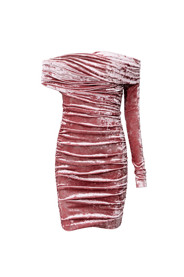 Velour mini dress - BRUSNIKA Women Clothes